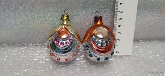 Ёлочные игрушки из рельефного стекла. 23