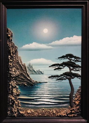 Берег Моря. Фактурная живопись.