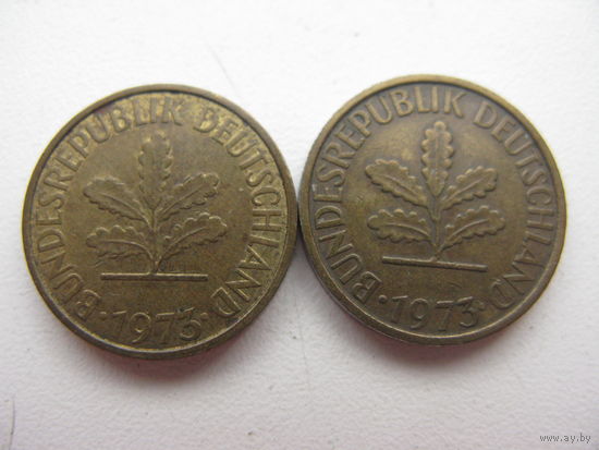 ФРГ   5 пфеннигов 1973    F. G.