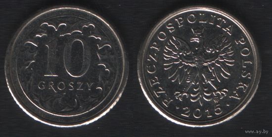 Польша y279 10 грош 2015 год (mw) (_alb2