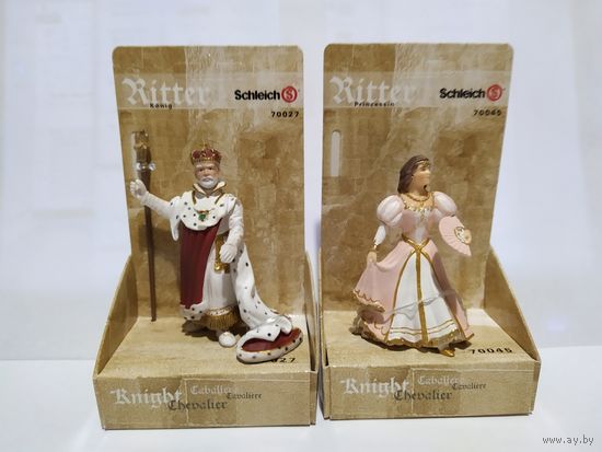 Фигурки Король и Принцесса одним лотом,Schleich(Германия) филигранно выполненные(2 ед.)