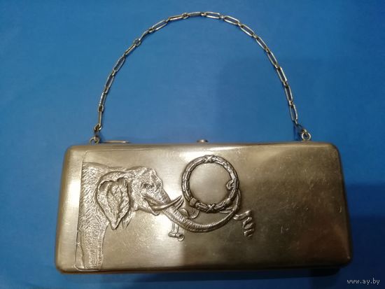 Серебряная Сумочка клатч Серебро 84пр.(чиканка ) Кошелек