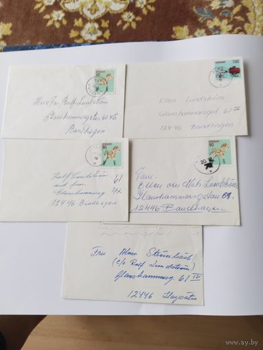 Швеция 5 конвертпв пршед почту