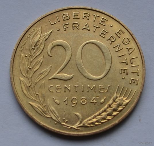 Франция, 20 сантимов 1984 г.