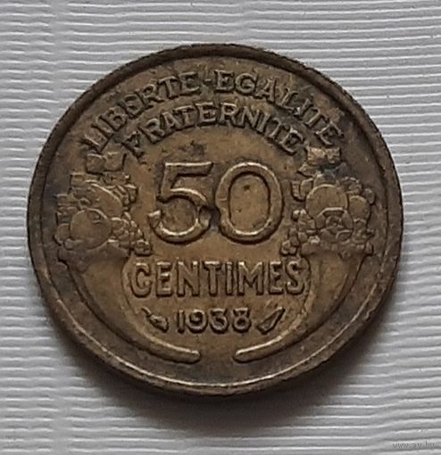 50 сантимов 1938 г. Франция