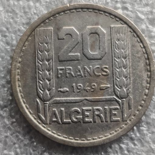 Алжир 20 франков  1949 г.
