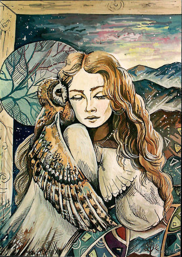 Почтовая карточка "Шорох крыльев"