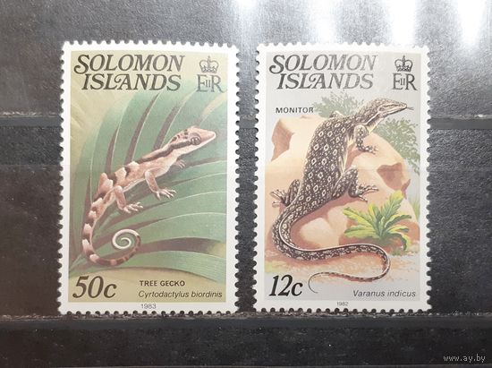 Соломоновы острова. 1982 и 1983 год. Фауна. Пресмыкающиеся (1061)