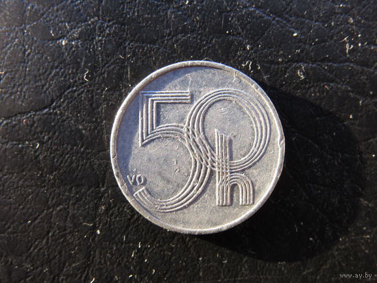 Чехия 50 геллеров, 1999. С 20 копеек. Распродажа коллекции. Смотрите другие лоты.