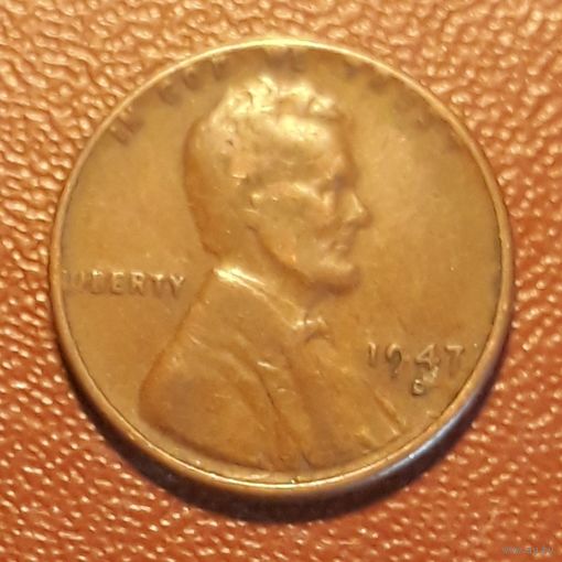 1 цент 1947 D США