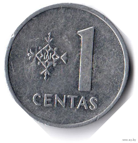 Литва. 1 цент. 1991 г.