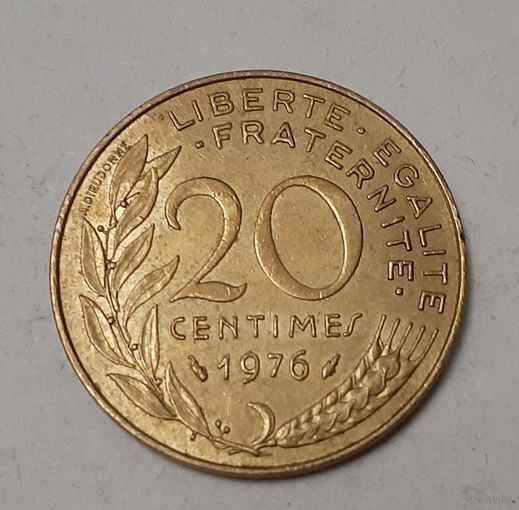Франция 20 сантимов, 1976 (3-3-32)