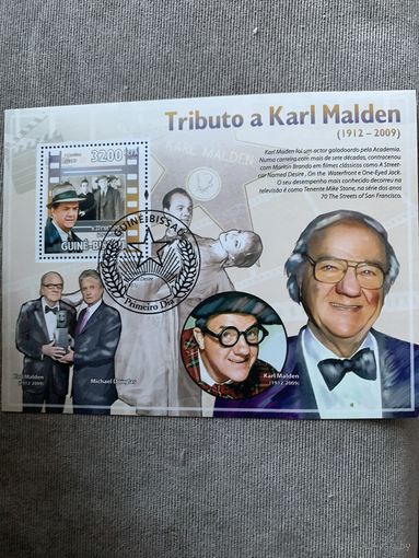 Гвинея-Бисау 2009. Актёр Karl Malden 1912-2009. Блок