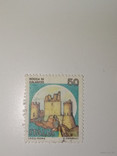 Италия 1980 Крепость Рокка-ди-Калашо, расположенная в провинции Л'Акуила, Абруццо.