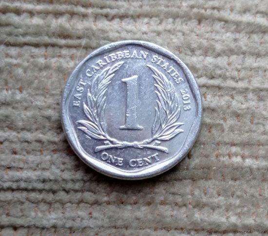 Werty71 Карибские острова 1 цент 2013 Елизавета 2 Карибы