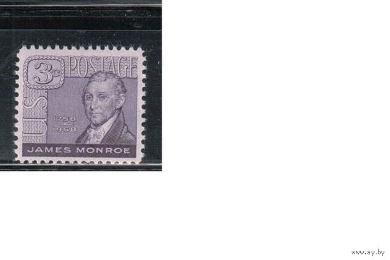 США-1958, (Мих.725), * , Президент,Живопись (одиночка)