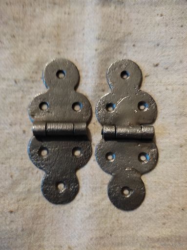 Петли старинные для шкатулки, ящичка. См. описание.