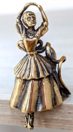 Колокольчик Балерина Бронза