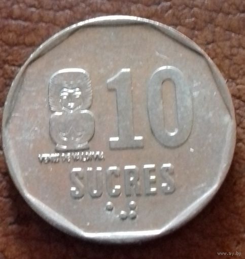 Эквадор 10 сукре 1988