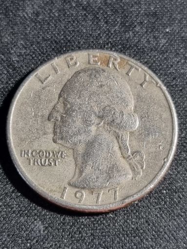 США 25 центов 1977
