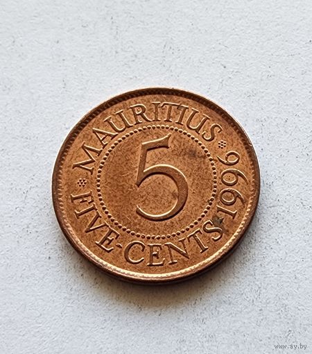 Маврикий 5 центов, 1996