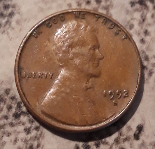 1 цент 1952 США МД Сан Франциско