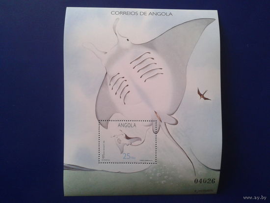 Ангола 1992 Скат блок