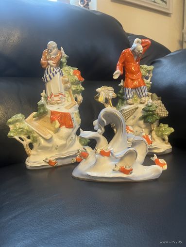 Триптих "Сказка о рыбаке и рыбке"