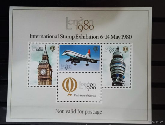 1978 Великобритания  Международная фил. выставка "Лондон 1980".   MNH