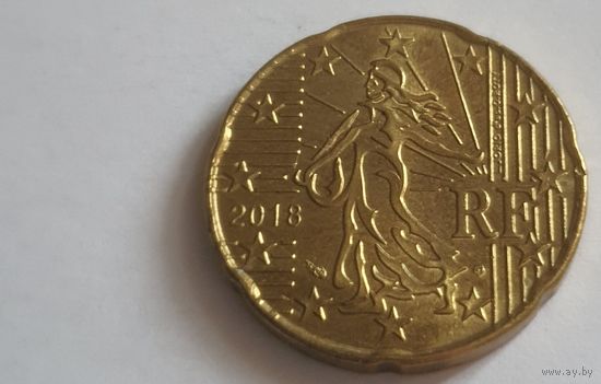 Франция 2018 20 евроцентов
