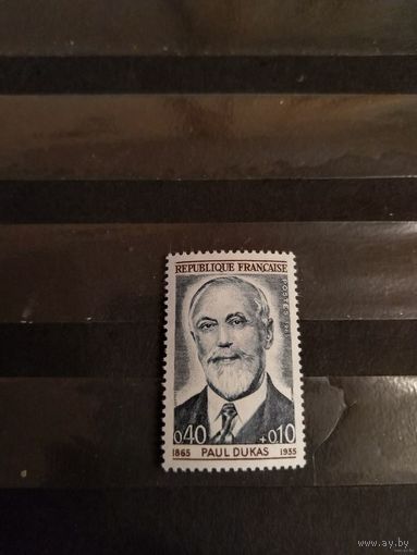 1965 Франция Пауль Лукас композитор искусство культура чистая клей MNH** выпускалась одиночкой ( 4-5)