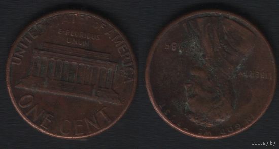 США km201b 1 цент 1985 год (-) (_5 ТОРГ ЛЮБОЙ