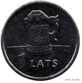 Латвийская Республика. Латвия /ІІ Республика/. 1 лат 2011. Пивная кружка.