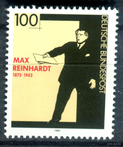 Германия - 1993г. - Макс Рейнхардт, австрийский режиссёр - полная серия, MNH [Mi 1703] - 1 марка