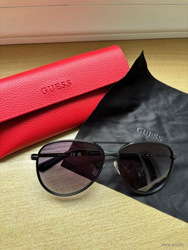 Очки авиаторы Guess GU5206 оригинал в красном футляре