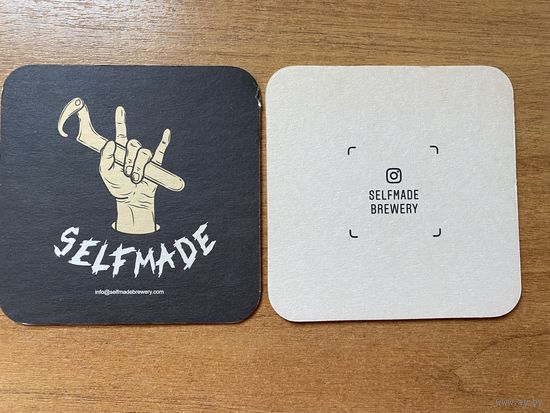 Подставка под пиво "Selfmade Brewery" /Москва, Россия/ No 6