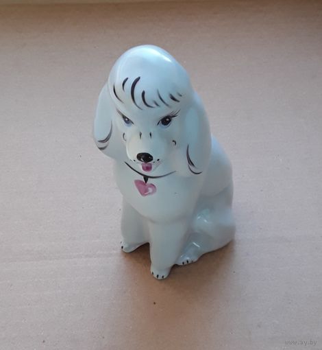 Статуэтка собака пудель ДФЗ фарфор