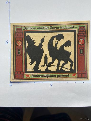 Нодгельд 50 пфеннигов Глахау. Веймарская республика - 0202