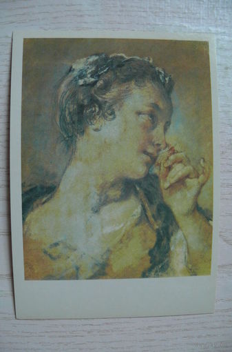 Буше Ф., Девушка с розой; 1984, чистая.