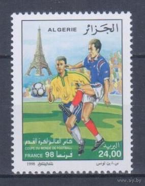 [364] Алжир 1998. Спорт.Футбол.Чемпионат мира. Одиночный выпуск. MNH.