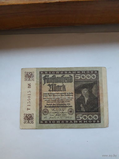 Германия 5000 марок (02.12.22) 81а