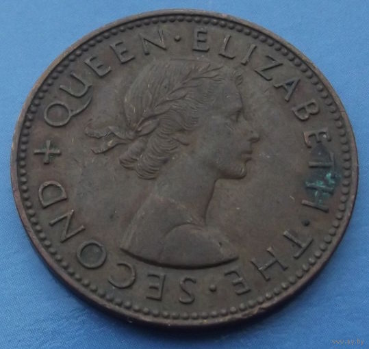 Новая Зеландия. 1\2 пенни 1960