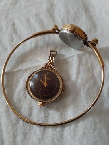 Часы СССР. "Чайка", "Слава" позолота.