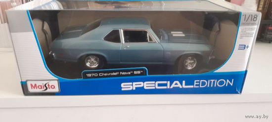 Модель 1:18 Maisto 1970 Chevrolet Nova SS