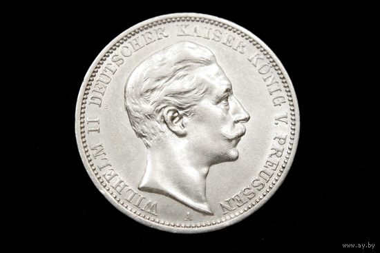3 марки 1909 г. Пруссия (Германия), Вильгельм II