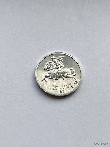 1 цент, 1991 г., Литва