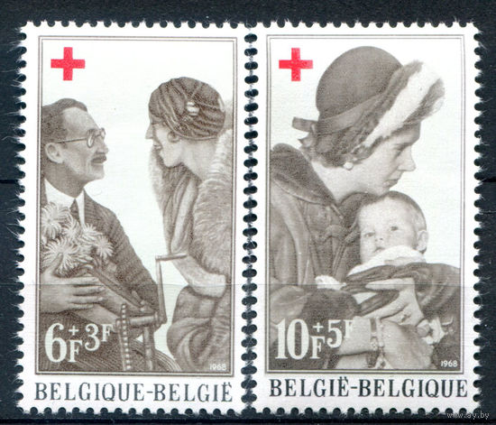 Бельгия - 1968г. - Красный Крест - 2 марки - полная серия, MNH [Mi 1509-1510]. #2-Be-42-B-2