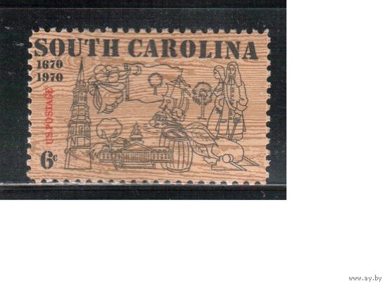 США-1970, (Мих.1009), * , Южная Каролина (одиночка)