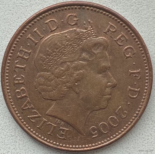 Великобритания 2 пенса 2005 г.