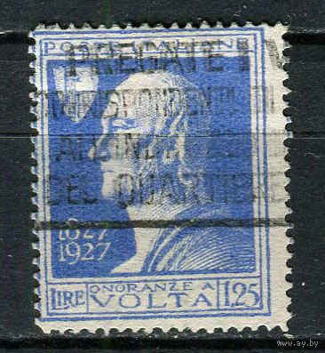 Королевство Италия - 1927 - Алессандро Вольта 1,25L - [Mi.262] - 1 марка. Гашеная.  (Лот 29Gс)-T2P1